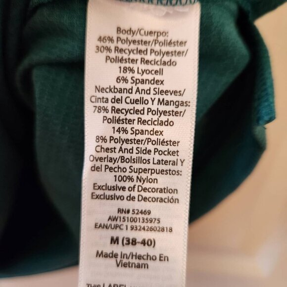 Athletic Works Men's Breathable Jacquard Tee Size Medium, Green - Picture 6 of 9